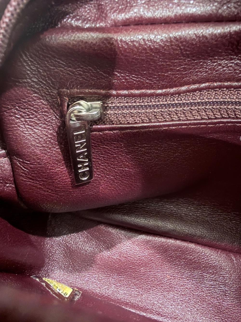 Vintage Chanel Camera Bag in a Rich Burgundy Quilted Lambskin Shoulder Bag - Picture 8 of 14